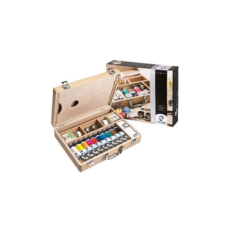 Material Bellas Artes - Pintura - Set de regalo óleo Van Gohg: maleta, caballete y 3 lienzos | totenart.com