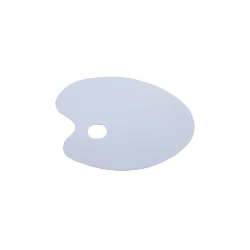 Material Bellas Artes - Pintura - Paleta ovalada de resina acrilica transparente (21x31 cm) | totenart.com