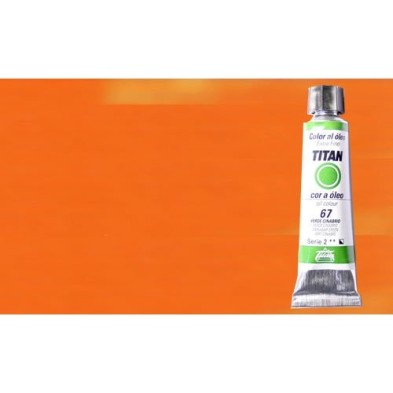 Material Bellas Artes - Pintura - Óleo Titan extra fino color amarillo Titan naranja claro (20 ml) | totenart.com