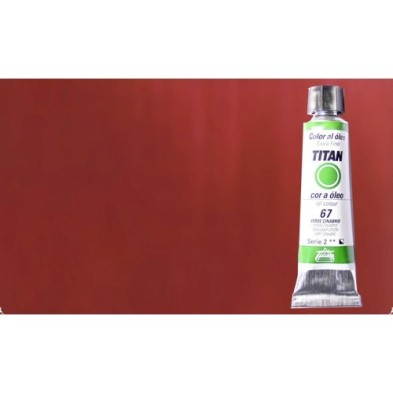 Material Bellas Artes - Pintura - Óleo Titan extra fino color rojo inglés oscuro (20 ml) | totenart.com