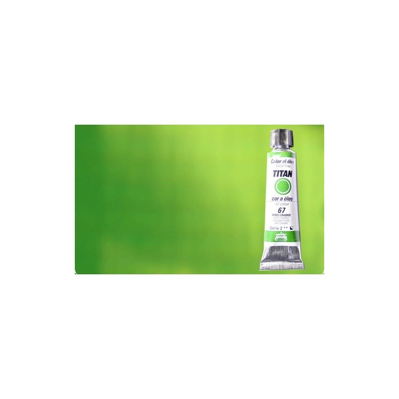 Material Bellas Artes - Pintura - Óleo Titan extra fino color verde cinabrio (20 ml) | totenart.com