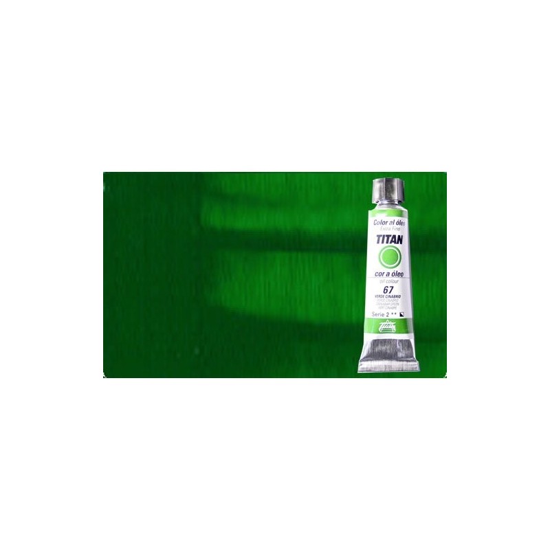 Material Bellas Artes - Pintura - Óleo Titan extra fino color verde cinabrio oscuro (20 ml) | totenart.com