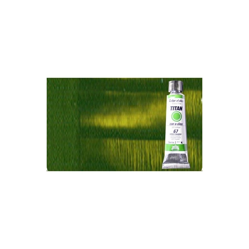 Material Bellas Artes - Pintura - Óleo Titan extra fino color verde cinabrio tostado (20 ml) | totenart.com