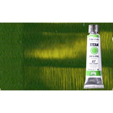 Material Bellas Artes - Pintura - Óleo Titan extra fino color verde cinabrio tostado (20 ml) | totenart.com