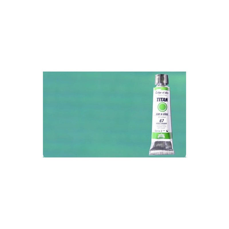 Material Bellas Artes - Pintura - Óleo Titan extra fino color verde cobalto oscuro (20 ml) | totenart.com