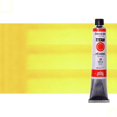 Material Bellas Artes - Pintura - Óleo Titan extra fino color amarillo Titan limón (60 ml) | totenart.com