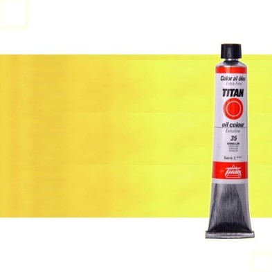 Material Bellas Artes - Pintura - Óleo Titan extra fino color amarillo Titan medio (60 ml) | totenart.com