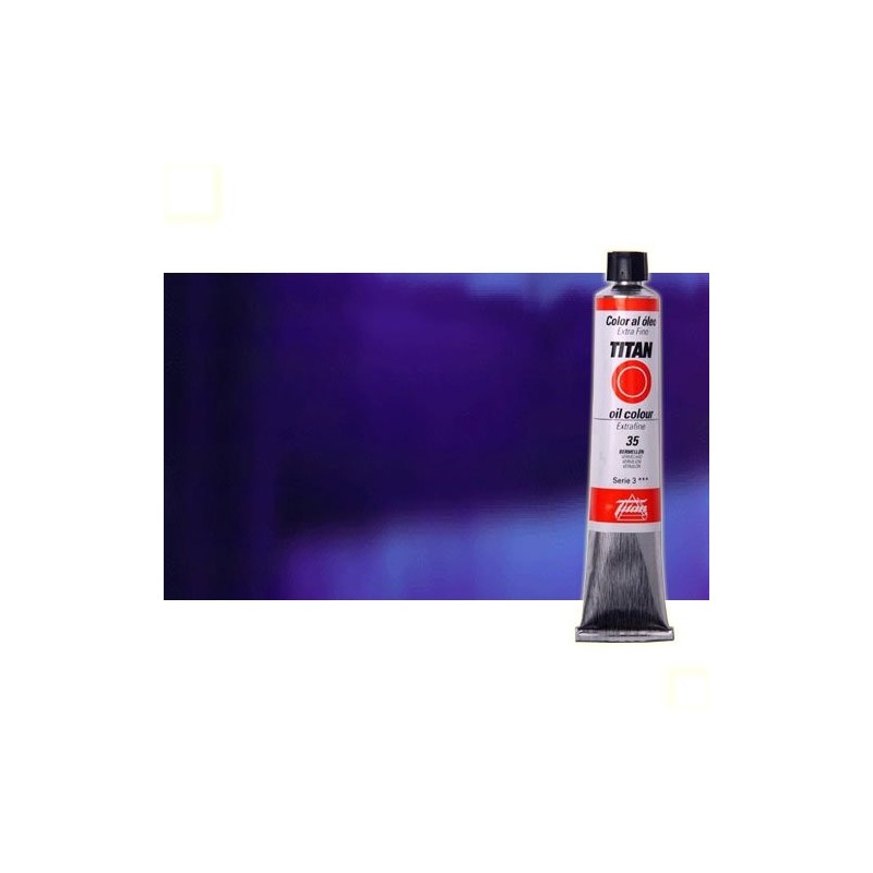Material Bellas Artes - Pintura - Óleo Titan extra fino color azul ultramar oscuro (60 ml) | totenart.com