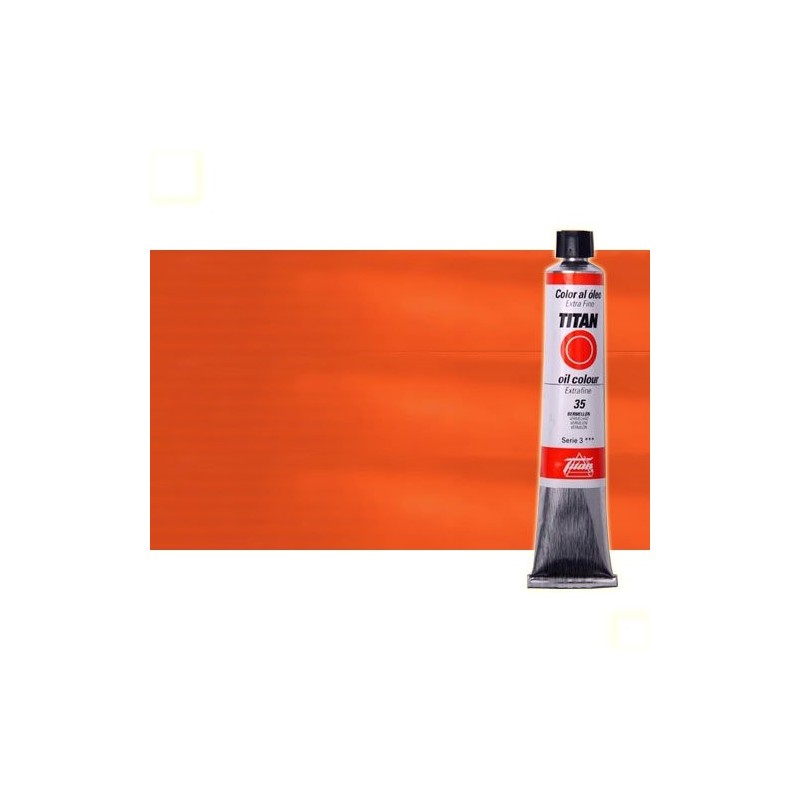 Material Bellas Artes - Pintura - Óleo Titan extra fino color rojo cadmio claro (60 ml) | totenart.com