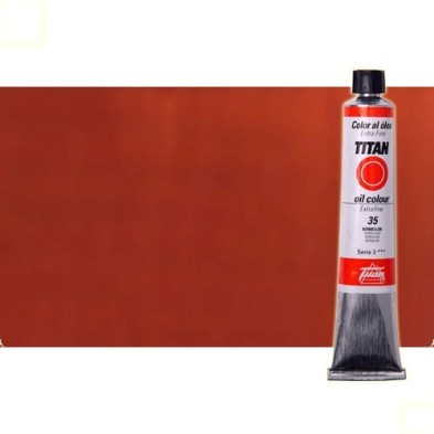 Material Bellas Artes - Pintura - Óleo Titan extra fino color rojo inglés claro (60 ml) | totenart.com