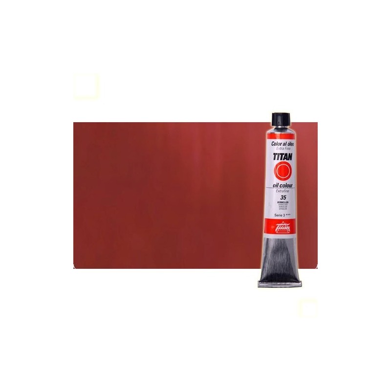 Material Bellas Artes - Pintura - Óleo Titan extra fino color rojo inglés oscuro (60 ml) | totenart.com
