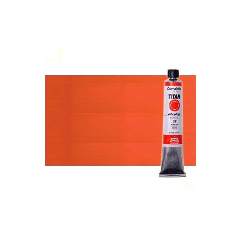 Material Bellas Artes - Pintura - Óleo Titan extra fino color rojo Titan escarlata (60 ml) | totenart.com