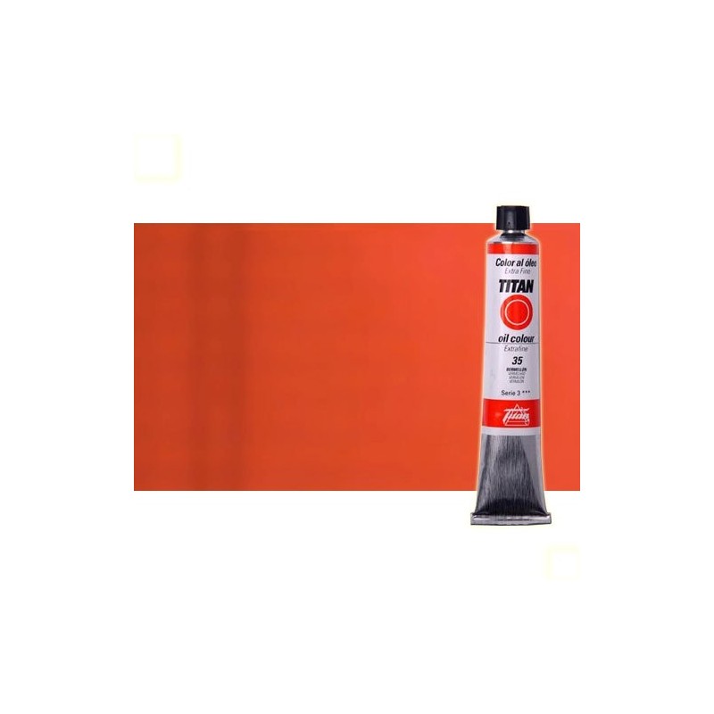 Material Bellas Artes - Pintura - Óleo Titan extra fino color rojo Titan oscuro (60 ml) | totenart.com