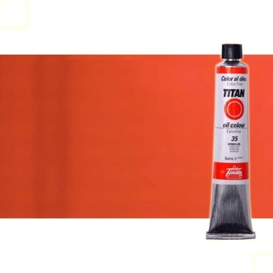 Material Bellas Artes - Pintura - Óleo Titan extra fino color rojo Titan oscuro (60 ml) | totenart.com