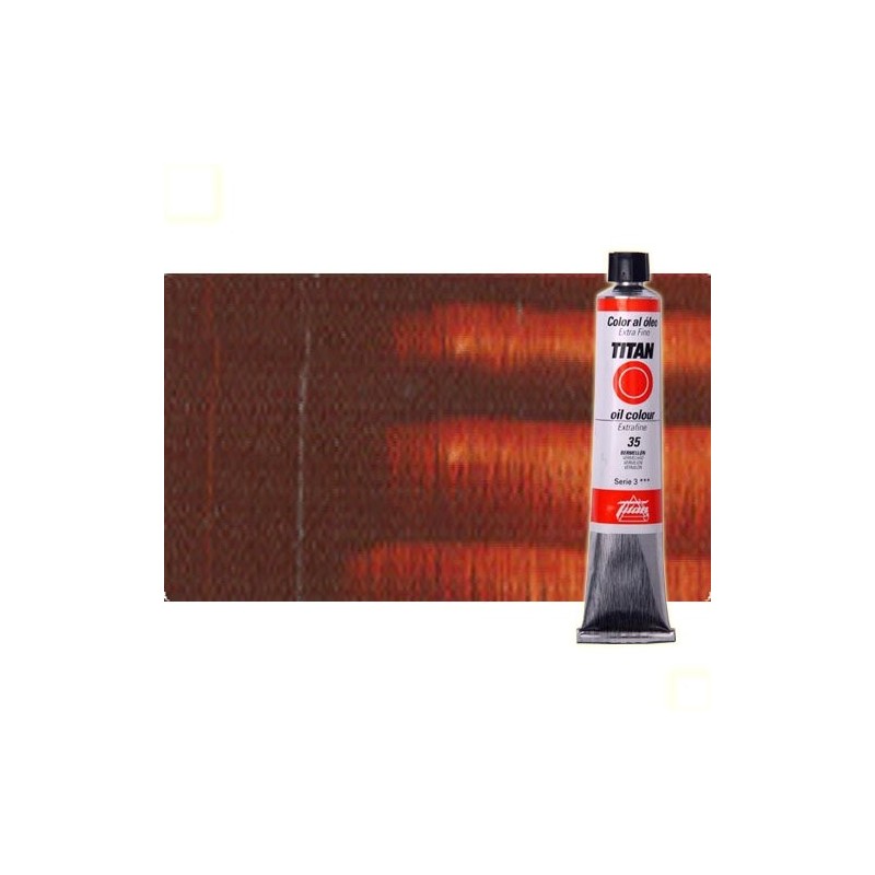 Material Bellas Artes - Pintura - Óleo Titan extra fino color tierra siena tostada (60 ml) | totenart.com