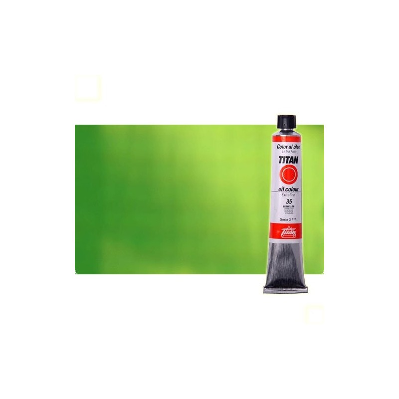 Material Bellas Artes - Pintura - Óleo Titan extra fino color verde cinabrio (60 ml) | totenart.com