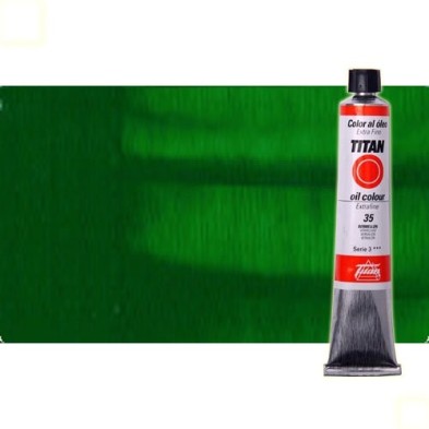 Material Bellas Artes - Pintura - Óleo Titan extra fino color verde cinabrio oscuro (60 ml) | totenart.com