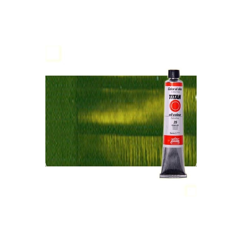 Material Bellas Artes - Pintura - Óleo Titan extra fino color verde cinabrio tostado (60 ml) | totenart.com
