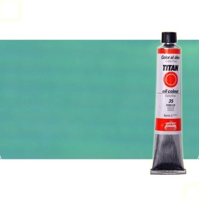 Material Bellas Artes - Pintura - Óleo Titan extra fino color verde cobalto oscuro (60 ml) | totenart.com
