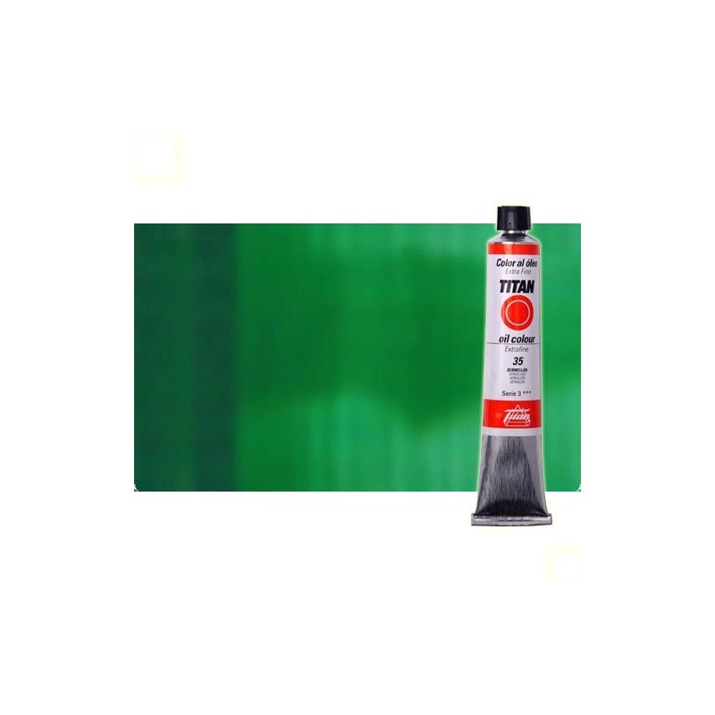 Material Bellas Artes - Pintura - Óleo Titan extra fino color verde esmeralda (60 ml) | totenart.com