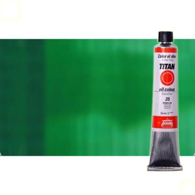 Material Bellas Artes - Pintura - Óleo Titan extra fino color verde esmeralda (60 ml) | totenart.com
