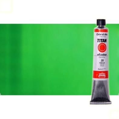 Material Bellas Artes - Pintura - Óleo Titan extra fino color verde Titan claro (60 ml) | totenart.com
