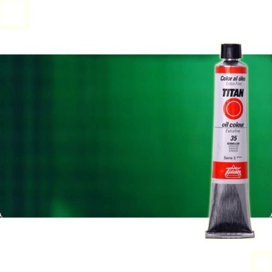 Material Bellas Artes - Pintura - Óleo Titan extra fino color verde Titan oscuro (60 ml) | totenart.com