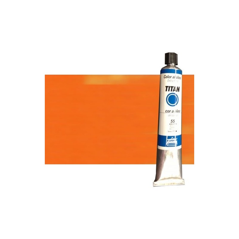 Material Bellas Artes - Pintura - Óleo Titan extra fino color amarillo Titan naranja claro (200 ml) | totenart.com