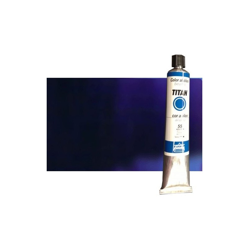 Material Bellas Artes - Pintura - Óleo Titan extra fino color azul Titan (200 ml) | totenart.com