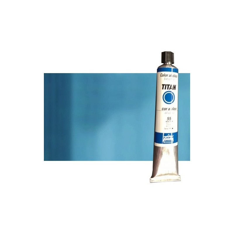Material Bellas Artes - Pintura - Óleo Titan extra fino color azul turquesa (200 ml) | totenart.com