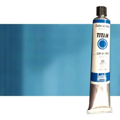 Material Bellas Artes - Pintura - Óleo Titan extra fino color azul turquesa (200 ml) | totenart.com