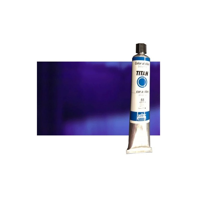 Material Bellas Artes - Pintura - Óleo Titan extra fino color azul ultramar oscuro (200 ml) | totenart.com