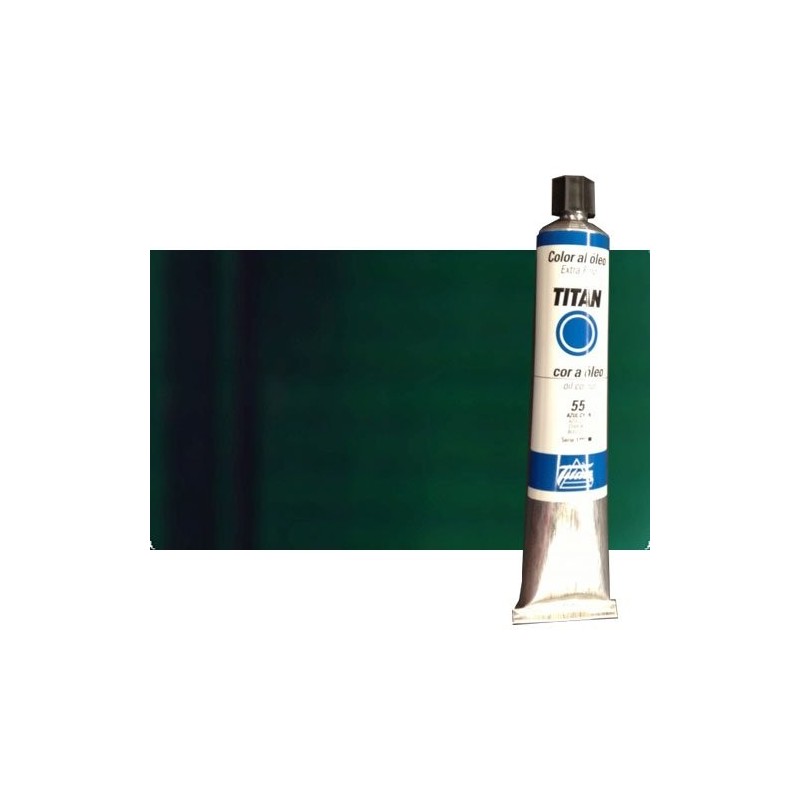 Material Bellas Artes - Pintura - Óleo Titan extra fino color azul ultramar verdoso (200 ml) | totenart.com