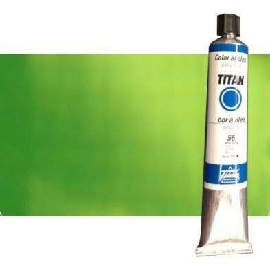 Material Bellas Artes - Pintura - Óleo Titan extra fino color verde cinabrio (200 ml) | totenart.com