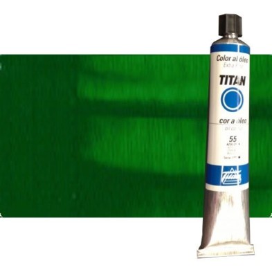 Material Bellas Artes - Pintura - Óleo Titan extra fino color verde cinabrio oscuro (200 ml) | totenart.com