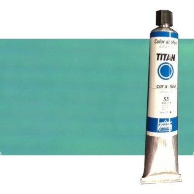 Material Bellas Artes - Pintura - Óleo Titan extra fino color verde cobalto oscuro (200 ml) | totenart.com