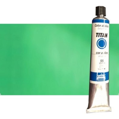 Material Bellas Artes - Pintura - Óleo Titan extra fino color verde compuesto (200 ml) | totenart.com