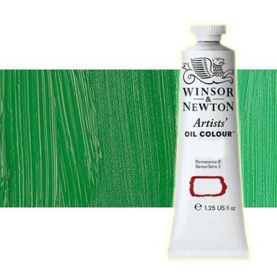 Material Bellas Artes - Pintura - Óleo Winsor & Newton Artists color verde claro permanente (37 ml) | totenart.com