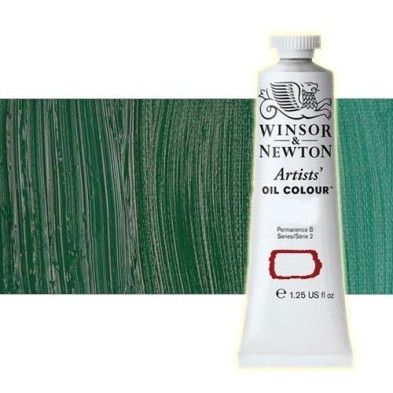Material Bellas Artes - Pintura - Óleo Winsor & Newton Artists color verde cromo oscuro (37 ml) | totenart.com