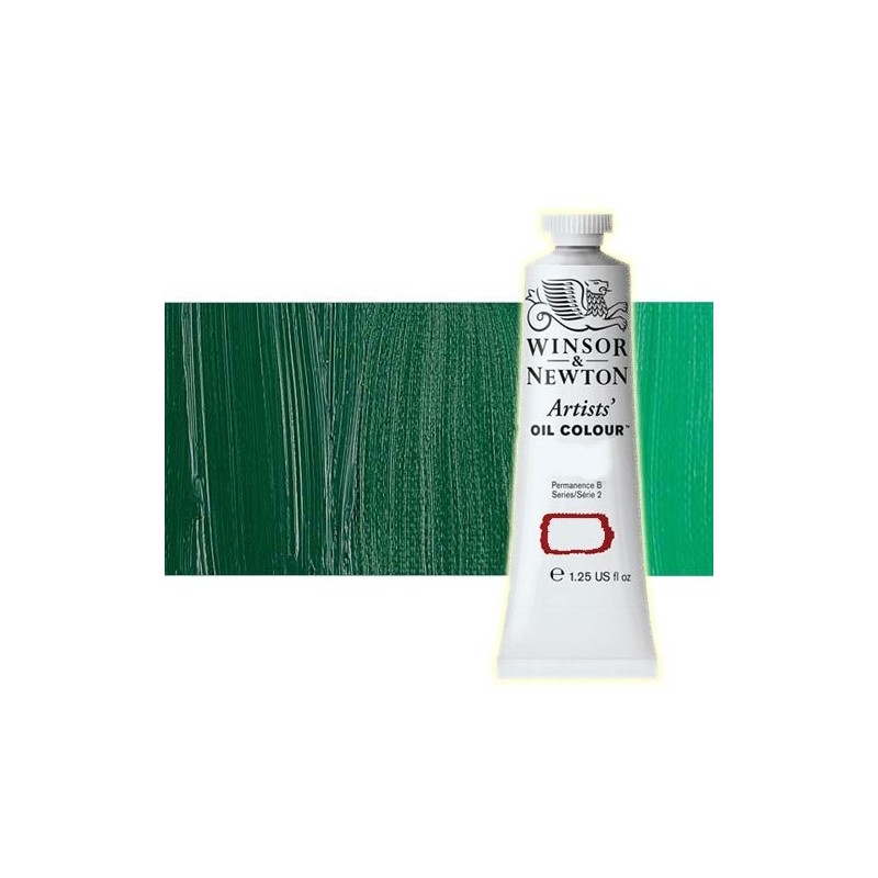 Material Bellas Artes - Pintura - Óleo Winsor & Newton Artists color verde oscuro permanente (37 ml) | totenart.com