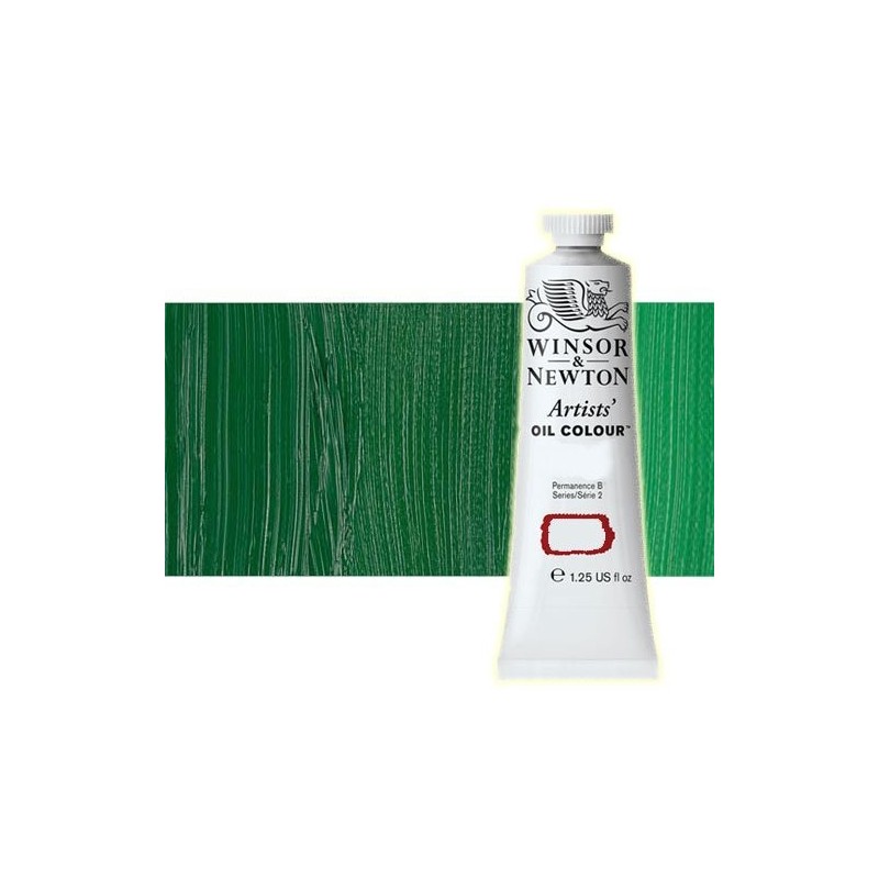 Material Bellas Artes - Pintura - Óleo Winsor & Newton Artists color verde permanente (37 ml) | totenart.com
