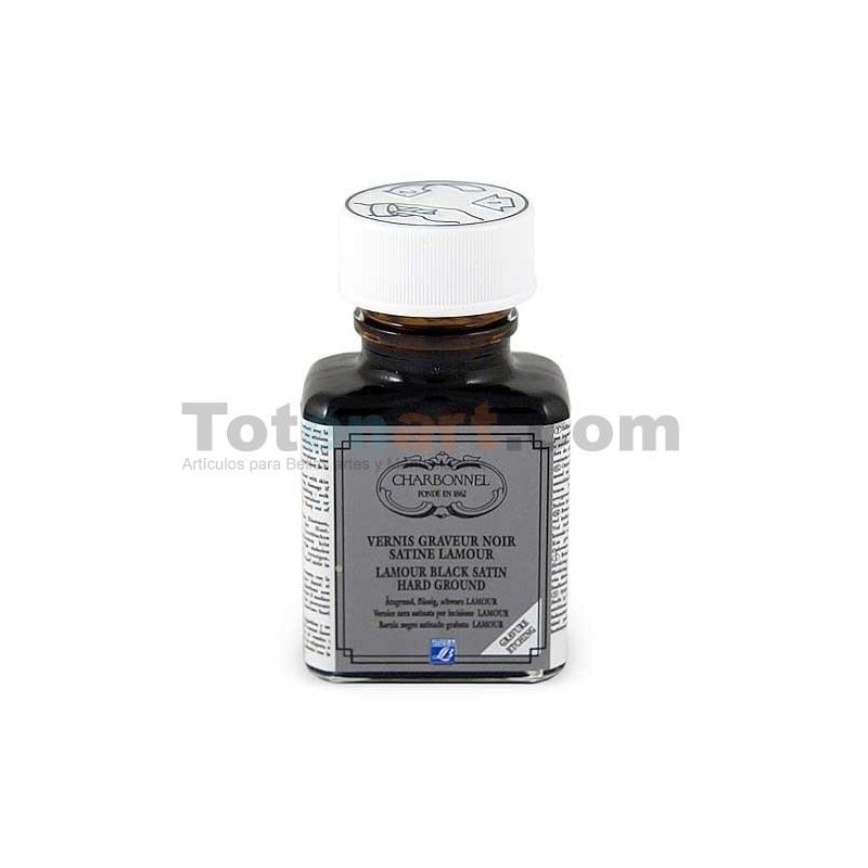Materiales Grabado-Barniz Grabado negro satinado Charbonnel, LAMOUR, 075 ml.