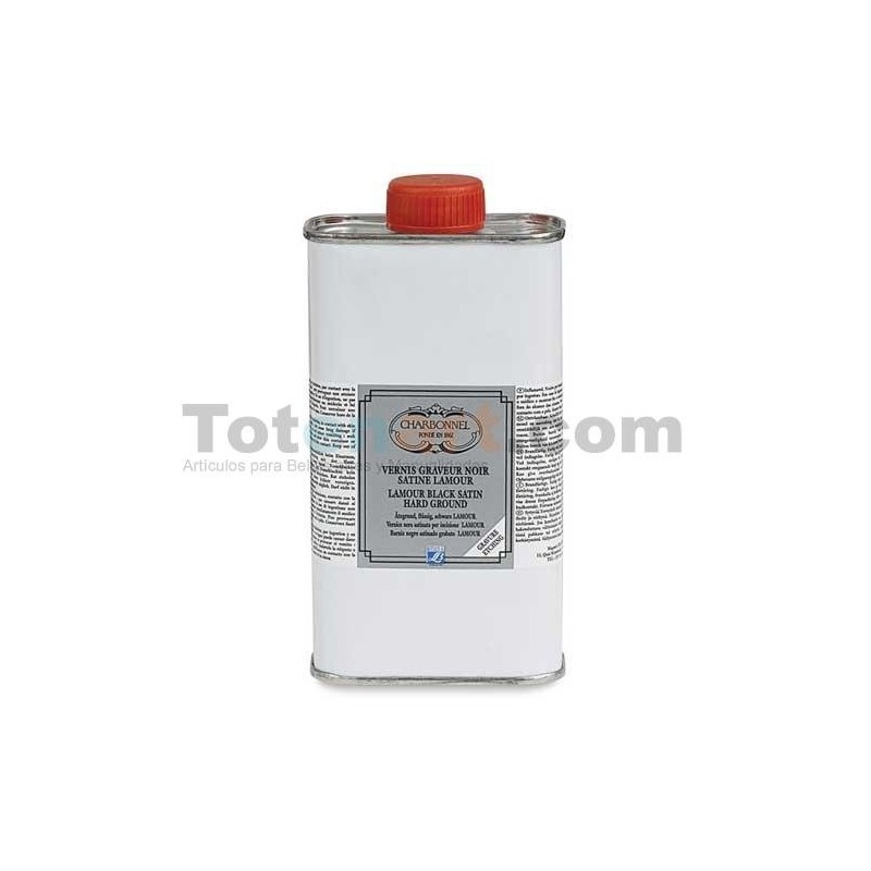Materiales Grabado-Barniz Grabado negro satinado Charbonnel, LAMOUR, 1000 ml.