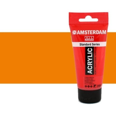 Material Bellas Artes - Pintura - Acrílico Amsterdam color anaranjado azo (250 ml) | totenart.com