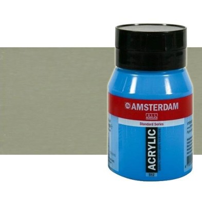 Material Bellas Artes - Pintura - Acrílico Amsterdam color plata (500 ml) | totenart.com