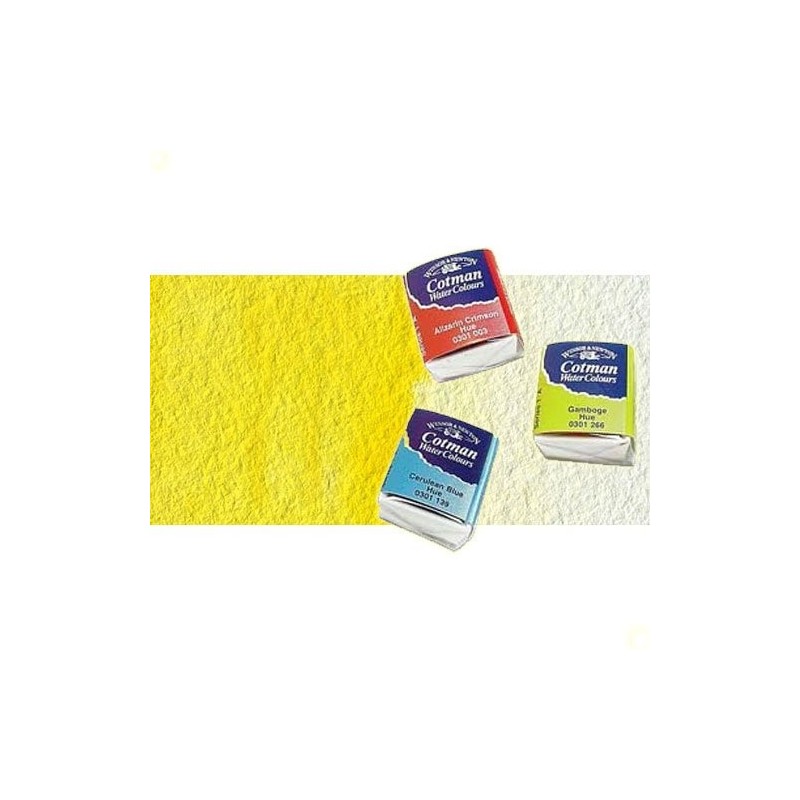 Material Bellas Artes - Pintura - Acuarela Cotman Winsor & Newton 1/2 godet color amarillo limón | totenart.com
