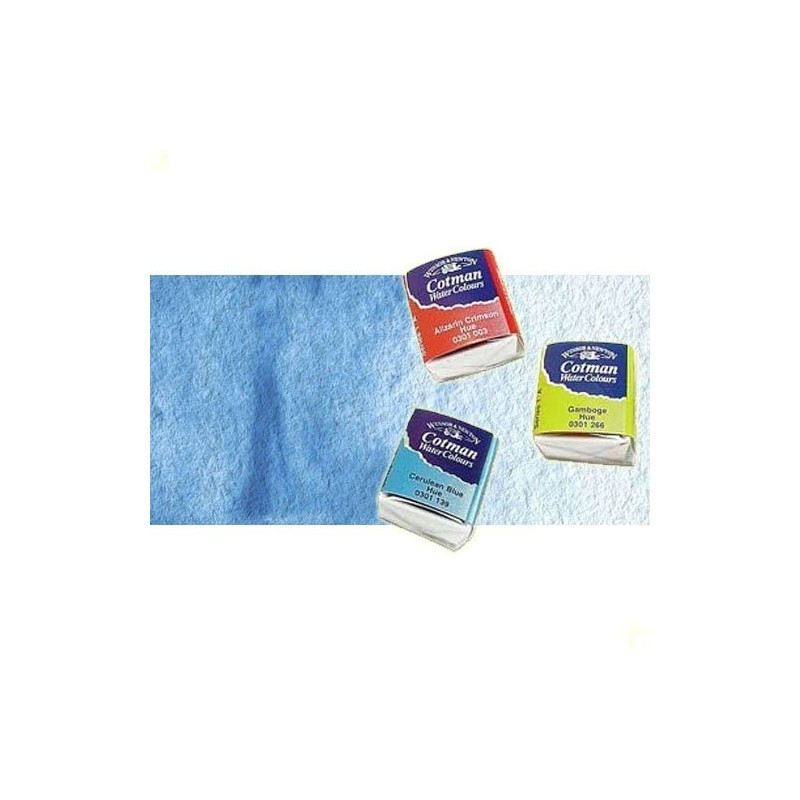 Material Bellas Artes - Pintura - Acuarela Cotman Winsor & Newton 1/2 godet color azul cerúleo | totenart.com