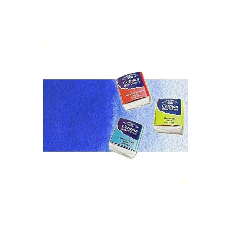 Material Bellas Artes - Pintura - Acuarela Cotman Winsor & Newton 1/2 godet color azul de cobalto | totenart.com