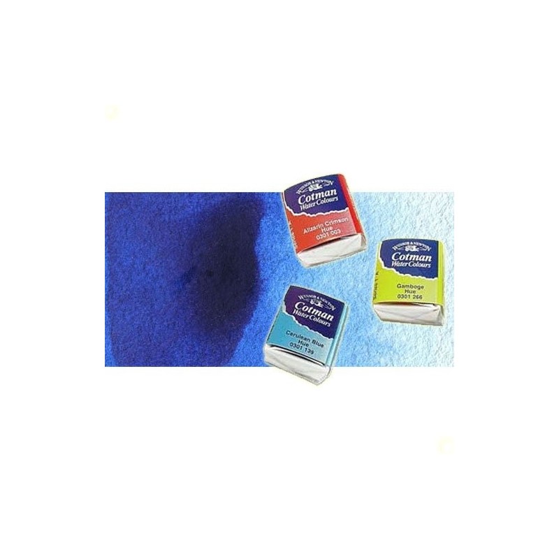 Material Bellas Artes - Pintura - Acuarela Cotman Winsor & Newton 1/2 godet color azul intenso | totenart.com