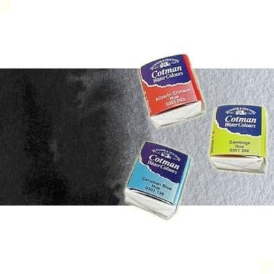 Material Bellas Artes - Pintura - Acuarela Cotman Winsor & Newton 1/2 godet color negro de humo | totenart.com